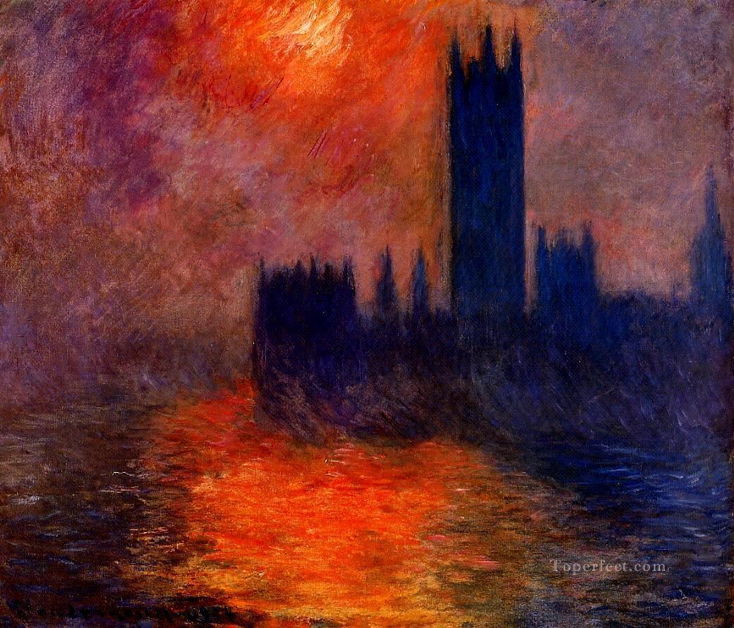 Houses of Parliament Sunset II Claude Monet Oil Paintings